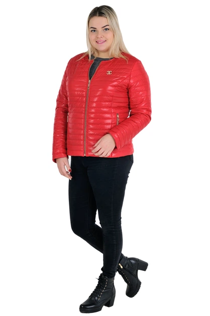 Fashions • Куртка женская Sanny Fashions 64 красный (№3502-бр-мк) - Фото 3 Fashions • Куртка женская Sanny Fashions 64 красный (№3502-бр-мк) - изображение 3