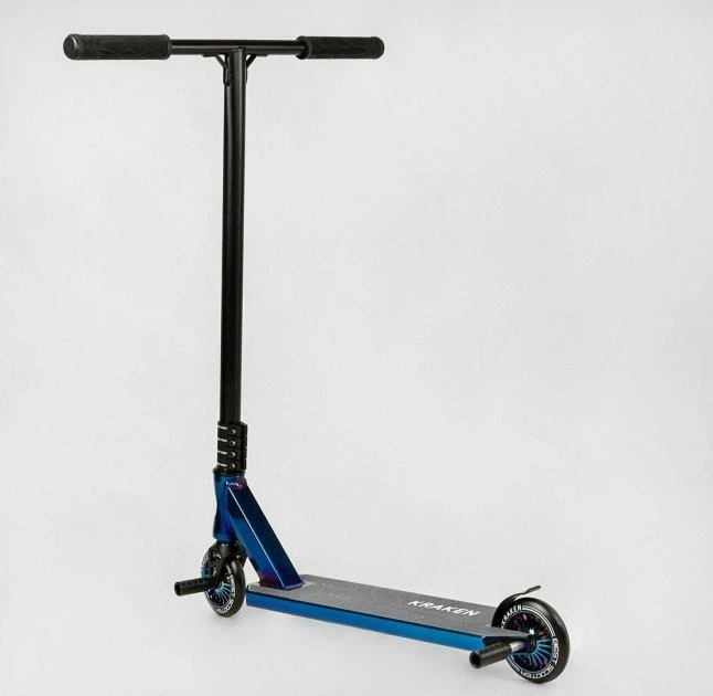 Самокат трюковий KR-71078 Best Scooter "Kraken" HIC-система, ПЕГІ, алюмінієвий диск та дека, колеса PU 110мм, ширина керма 58 см - Фото 2 Самокат трюковий KR-71078 Best Scooter "Kraken" HIC-система, ПЕГІ, алюмінієвий диск та дека, колеса PU 110мм, ширина керма 58 см - зображення 2