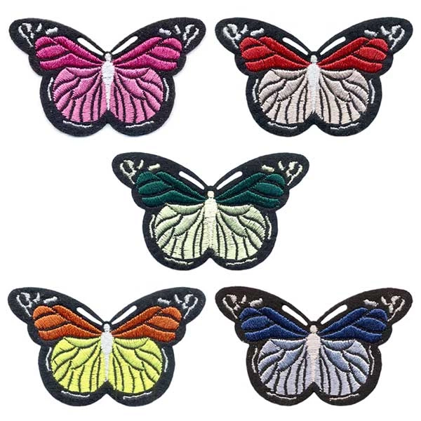 Вышитые нашивки на одежду Embroidery Бабочки набор №3 75х45 мм (68708) - Фото 1 Вышитые нашивки на одежду Embroidery Бабочки набор №3 75х45 мм (68708) - изображение 1