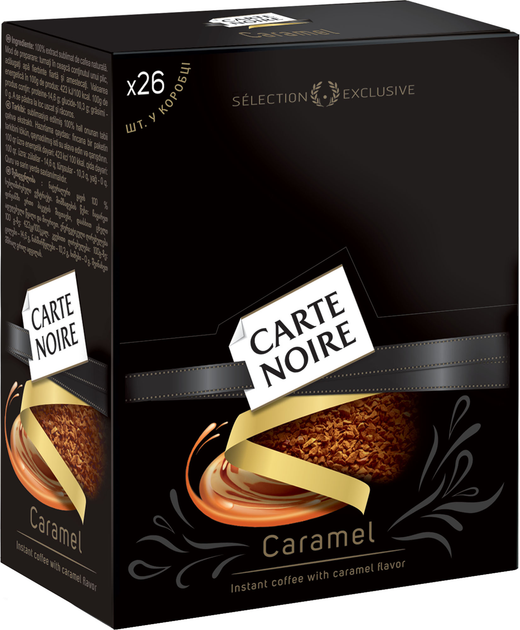 Акція на Кава розчинна Carte Noire Caramel 1.8 г х 26 стиків від Rozetka