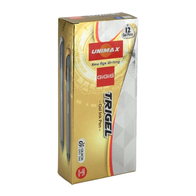Ручка гел. "Unimax" №UX-131-34 Trigel-2 0,5мм срібна(12)(120) - изображение 6