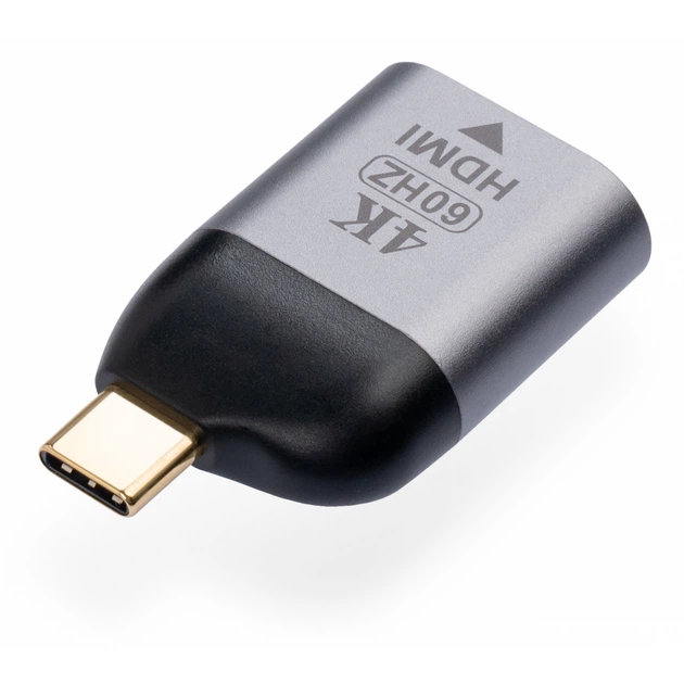 Переходник Type-C Male to HDMI 2.0 4K60Hz compact Vinga (VCPATCHDMI2C) - Фото 2 Переходник Type-C Male to HDMI 2.0 4K60Hz compact Vinga (VCPATCHDMI2C) - изображение 2