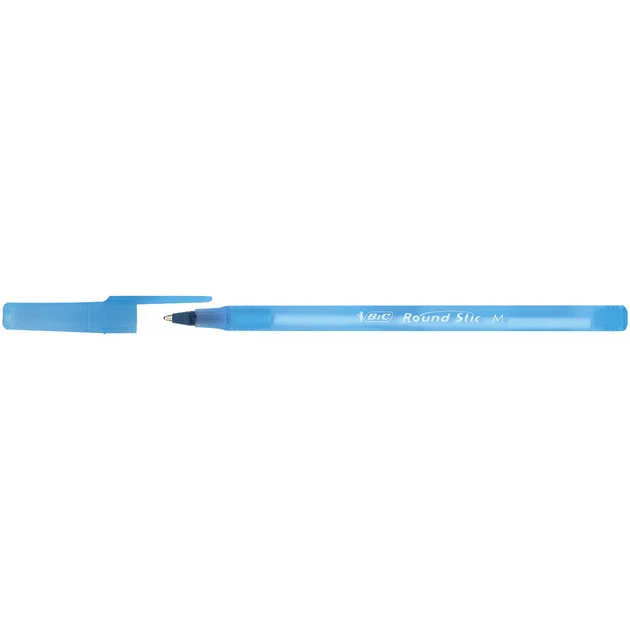 Ручка масляная Bic Round Stic, синяя, 8шт в блистере (bc928497) - изображение 2