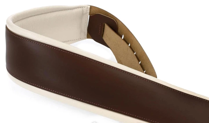 Ремень гитарный LEVY'S M26PD-BRN_CRM CLASSICS SERIES PADDED TWO-TONE GUITAR STRAP (BROWN, CREAM) - изображение 5