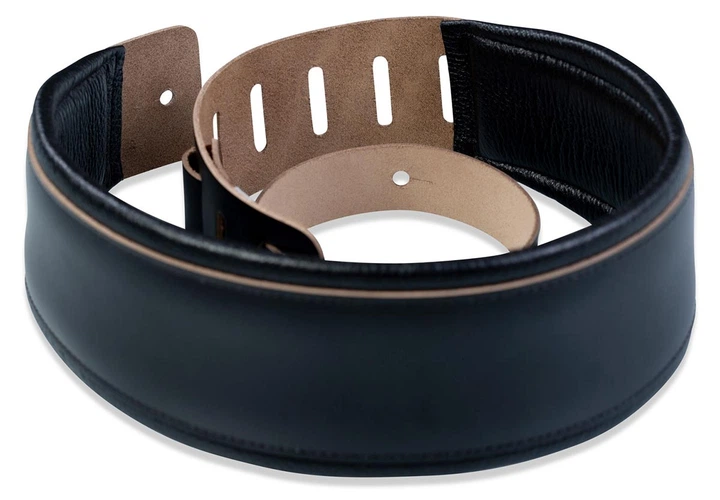 Ремень гитарный LEVY'S DM1PD-BLK HEIRLOOM SERIES GUITAR STRAP (BLACK) - Фото 2 Ремень гитарный LEVY'S DM1PD-BLK HEIRLOOM SERIES GUITAR STRAP (BLACK) - изображение 2