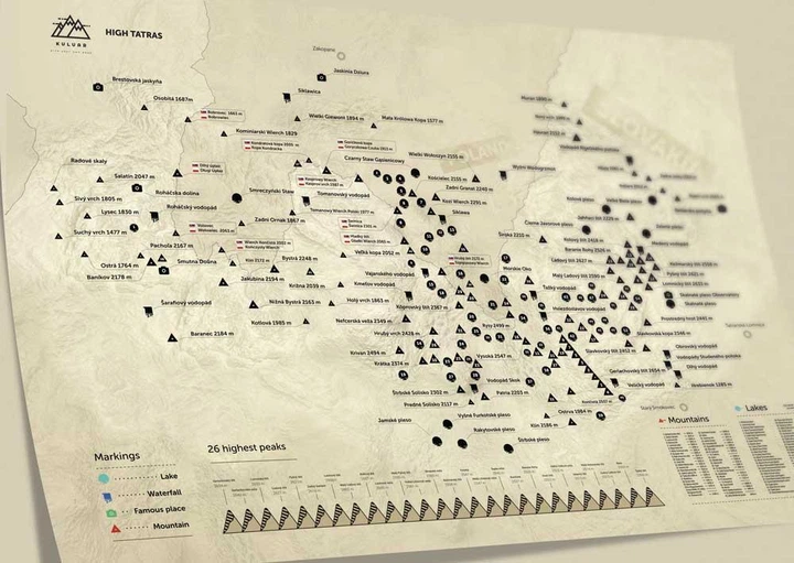 Скретч-карта в раме Високі Татри - изображение 3