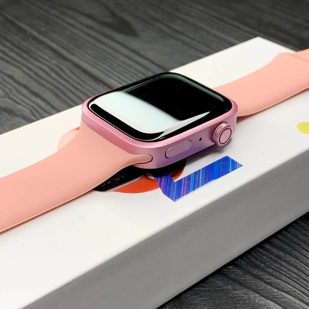 Смарт часы Airplus T500+ MAX Smart Watch Series 7. Цвет розовый. Алюминиевый корпус, съемный ремешок. - Фото 3 Смарт часы Airplus T500+ MAX Smart Watch Series 7. Цвет розовый. Алюминиевый корпус, съемный ремешок. - изображение 3