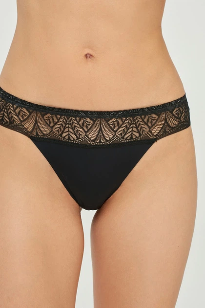 Трусики стрінг Marc & Andre 5(XL) Чорний (71304) - зображення 4