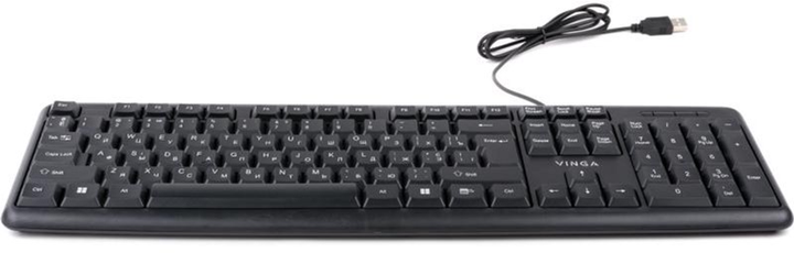Клавіатура дротова Vinga KB110BK USB - зображення 7