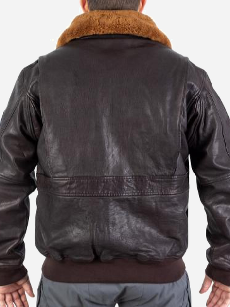 Куртка льотна шкіряна MIL-TEC Sturm Flight Jacket Top Gun Leather 10470009 S Brown (2000980537396) - зображення 2