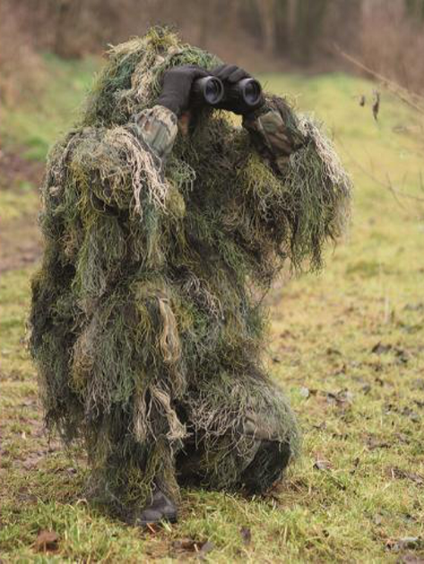 Костюм маскировочный MIL-TEC "GHILLIE" CAMO SYSTEMS (нитки) 11961000 M Woodland (2000000037950) - изображение 2