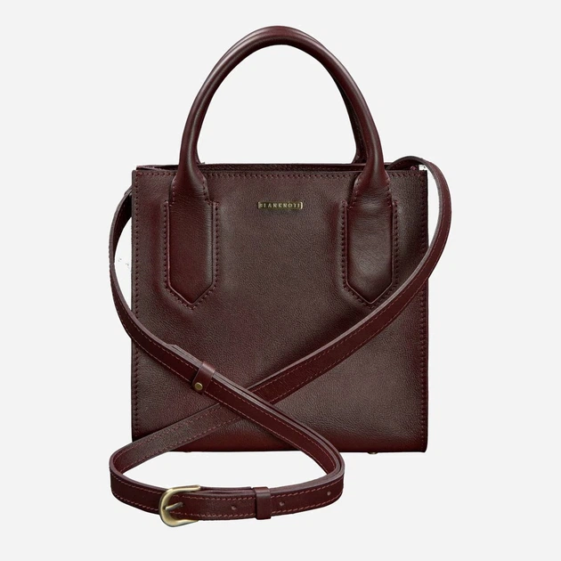 Жіноча сумка шкіряна BlankNote bn-bag-28-vin Бордова - изображение 4