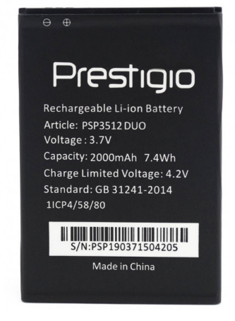 Аккумулятор Prestigio PSP3512 / PSP7511 / PSP3531, 2100 mAh AAAA Original PRC - Фото 4 Аккумулятор Prestigio PSP3512 / PSP7511 / PSP3531, 2100 mAh AAAA Original PRC - изображение 4