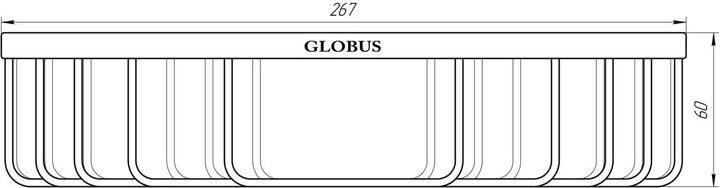 Полку одинарна кутова Globus Lux SS8499 - зображення 2
