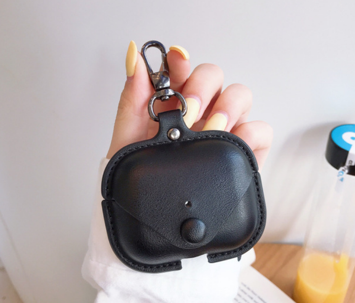 Кожаный чехол Primo Hook для наушников Apple AirPods 3 (MME73) - Black Primo черный - Фото 3 Кожаный чехол Primo Hook для наушников Apple AirPods 3 (MME73) - Black Primo черный - изображение 3