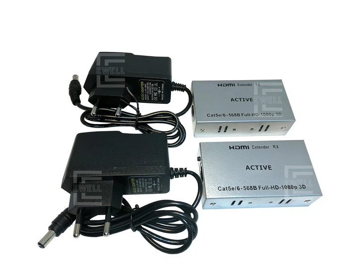 Подовжувач HDMI сигналу через UTP (вита пара) Ewell, до 60 м. (EW313) - Фото 4 Подовжувач HDMI сигналу через UTP (вита пара) Ewell, до 60 м. (EW313) - зображення 4