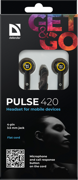 Гарнітура Defender Pulse 420 Yellow (63421) (6217090) - зображення 6