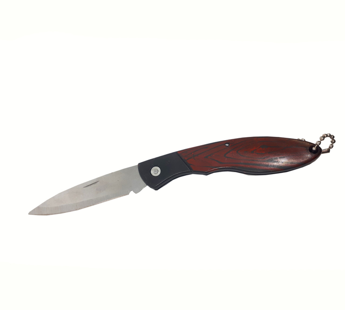 Складной нож - брелок коричневый - изображение 1