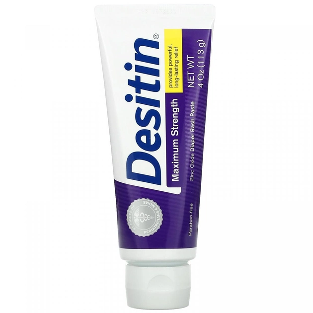 Мазь от раздражения кожи под подгузниками сильнодействующая Desitin (Diaper Rash Paste Maximum Strength) 113 г - изображение 1