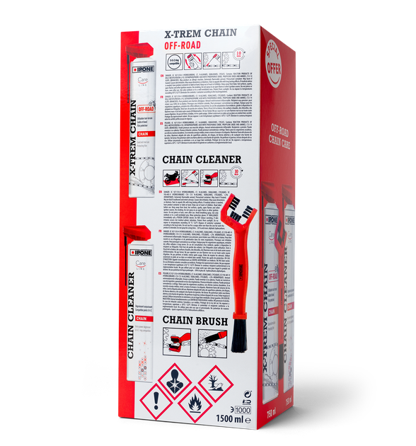 Комплект для ухода за цепью мотоцикла IPONE Off-Road Chain Care 3 in 1, 2*750 мл (800737) - изображение 3