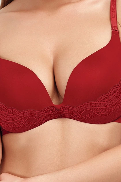 Бюстгальтер с уплотнённой чашкой Marc & Andre 80C Бордовый (75085) - Фото 4 Бюстгальтер с уплотнённой чашкой Marc & Andre 80C Бордовый (75085) - изображение 4