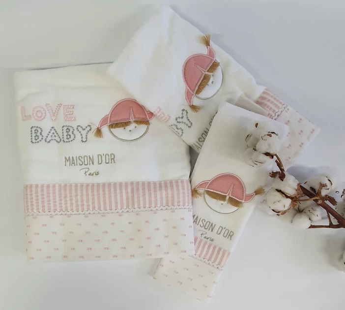 Полотенца детские Maison D'or 3шт Love Baby - изображение 2