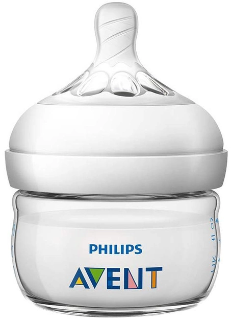 Бутылочка для кормления Philips Avent Natural 60 мл (SCF039/17) (8710103873778) - изображение 2