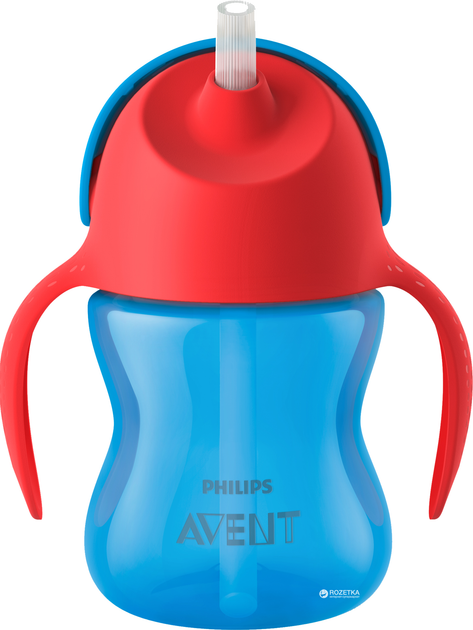 Поильник Philips AVENT с трубочкой 200 мл 9 мес+ Синий (SCF796/01) - изображение 1
