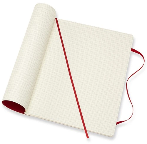 Блокнот Moleskine Classic великий 19&nbsp;x 25 см у клітинку червоний м'який - изображение 4