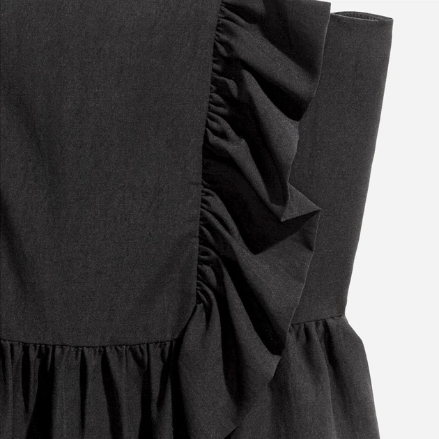 Сукня коротка літня жіноча H&M 0446203_01 46 Чорна (KAY2000001203385) - зображення 4