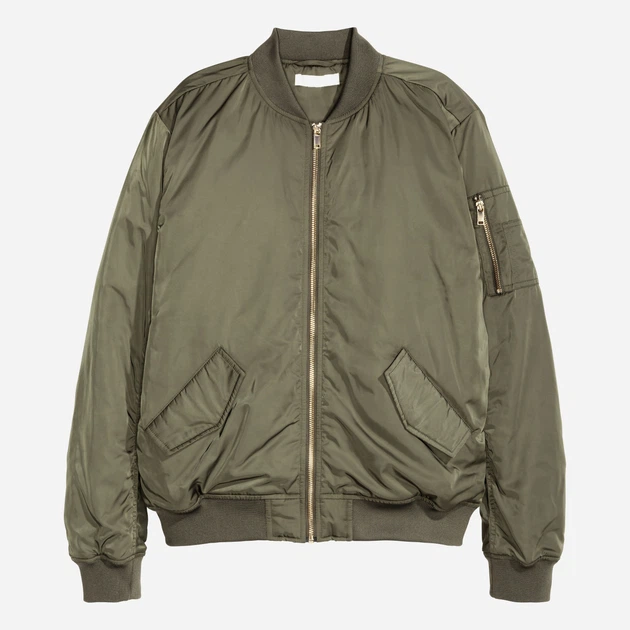 Бомбер женский H&M 0427951.2408_06 32 Хаки (KAY2000001238486) - изображение 3