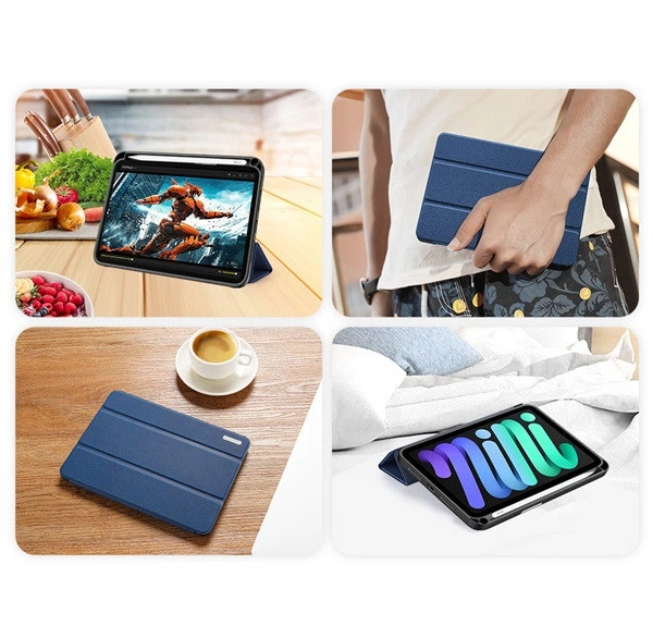Чехол книжка DUX DUCIS Domo Series для Apple iPad Mini 6 8.3'' 2021 Blue - Фото 2 Чехол книжка DUX DUCIS Domo Series для Apple iPad Mini 6 8.3'' 2021 Blue - изображение 2