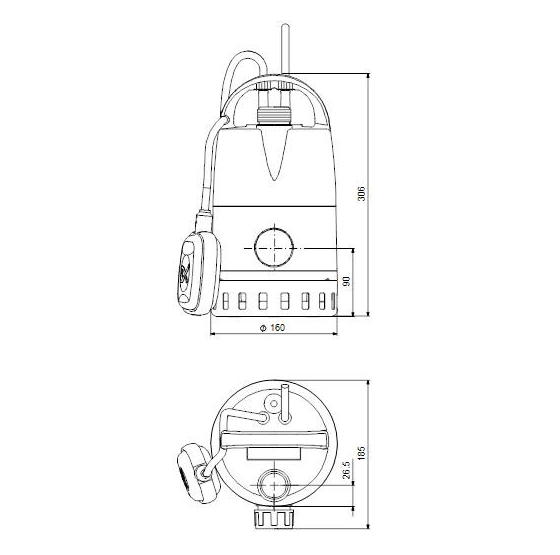 Занурювальний дренажний насос Grundfos Unilift CC7-A1 (96280968) - зображення 4