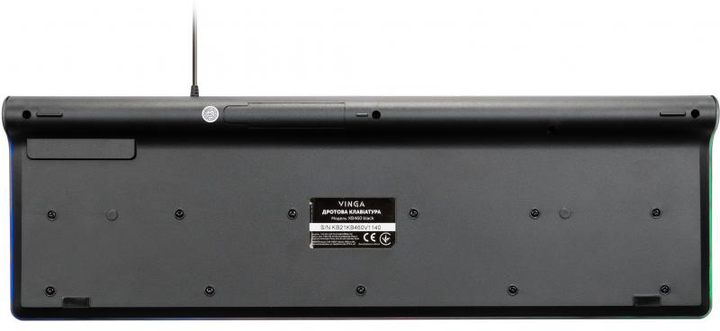 Клавиатура проводная Vinga KB460 USB Black (KB-460 Black) - изображение 6