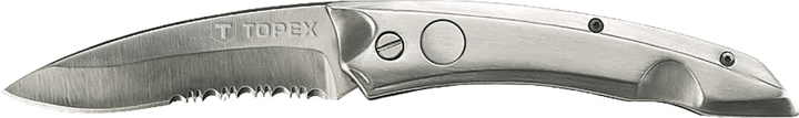 Нож TOPEX универсальный, лезвие 80 мм, пружинный (98Z110) - изображение 1