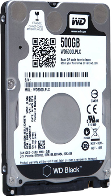 Жорсткий диск Western Digital Black 500GB 7200rpm 32MB