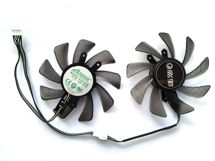 Вентилятор Apistek для видеокарты KFA2 GA92S2H (T129215SU GA92O2H) комплект 2 шт (№351) - изображение 2