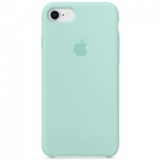 Чехол Silicone case для IPhone 7 (03) Turquoise светло зеленый - Фото 1 Чехол Silicone case для IPhone 7 (03) Turquoise светло зеленый - изображение 1