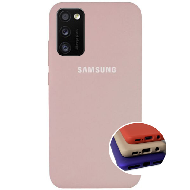 Чехол Silicone Full case для Samsung A41 (01) Pink Sand розовый – фото ...