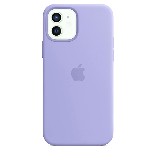 Чехол Silicone case для IPhone 12 Lilac сиреневый - Фото 1 Чехол Silicone case для IPhone 12 Lilac сиреневый - изображение 1