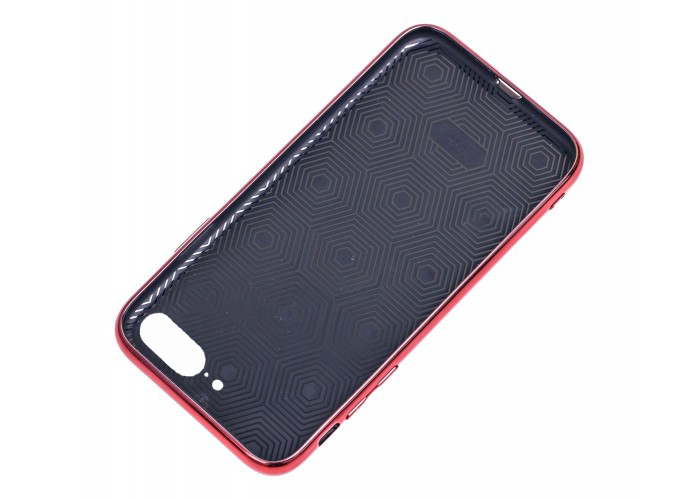 Чохол скляний Glass case для IPhone 7 Plus (01) Red червоний - зображення 3