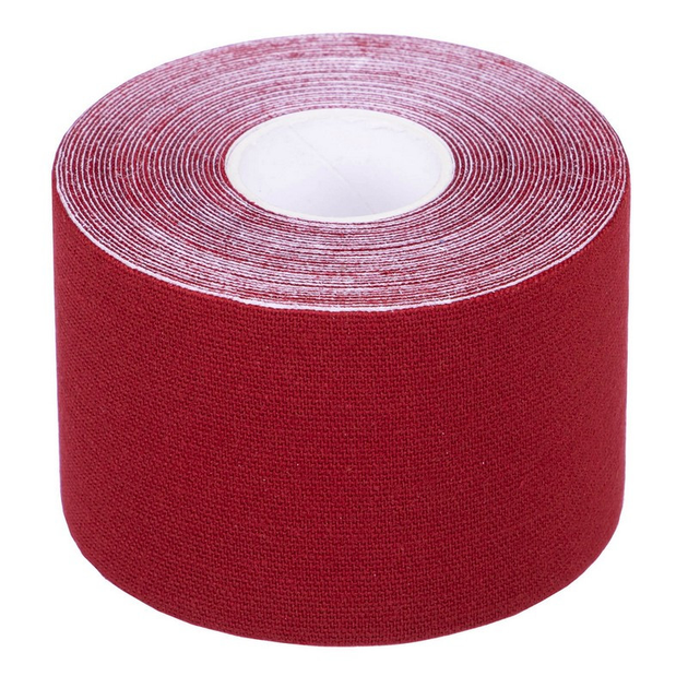 Кінезіо тейп пластир Kinesio Tape SP-Sport 5504-5 ширина 5см довжина 5м Red - зображення 1