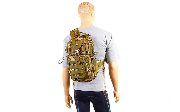 Рюкзак тактический патрульный однолямочный SILVER KNIGHT 5386 30 литров камуфляж - изображение 1
