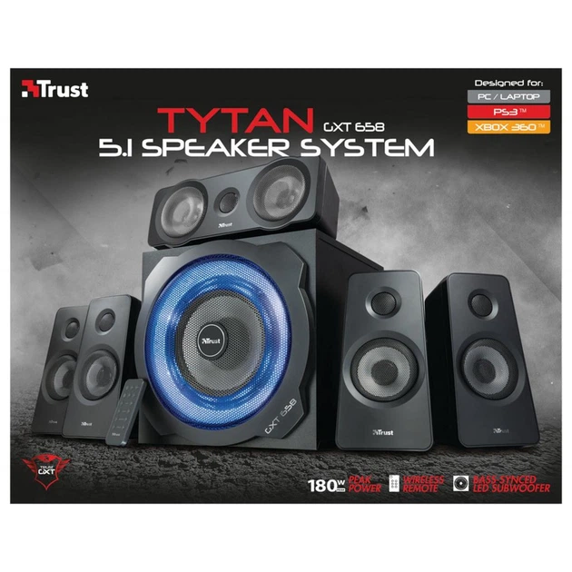 Акустическая система Trust GXT 658 Tytan 5.1 Surround Speaker System (21738) - изображение 3