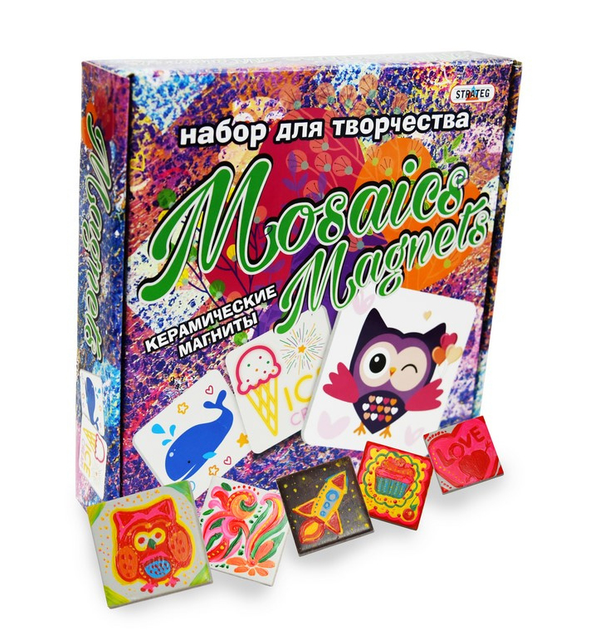 Набор для творчества керамические магниты Mosaics magnets Strateg (882 ...