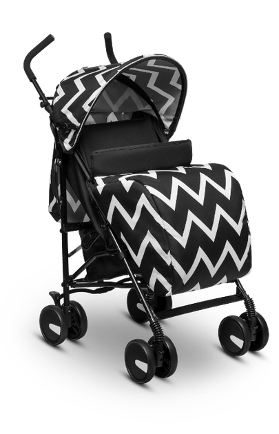 Прогулянкова коляска Lionelo ELIA OSLO BLACK/WHITE - Фото 2 Прогулянкова коляска Lionelo ELIA OSLO BLACK/WHITE - зображення 2