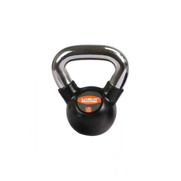 Гиря LiveUp Rubber Kettler Bell 4 кг (LS2044-4) в резиновой оболочке ...