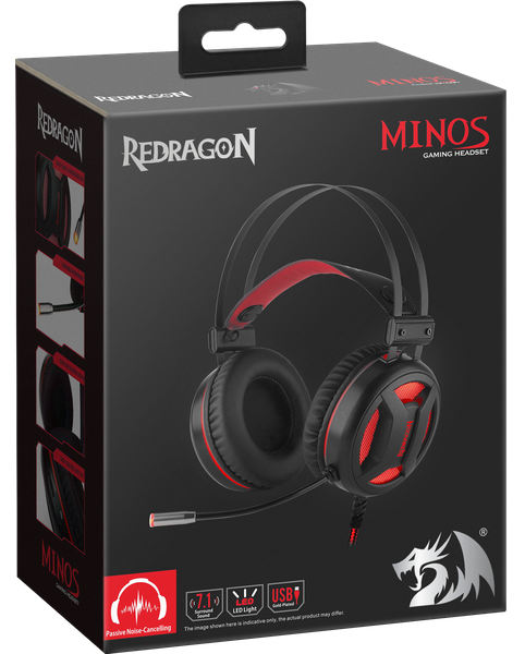 Гарнітура Redragon Minos Red + Black 2 м (78368) (6549236) - зображення 12