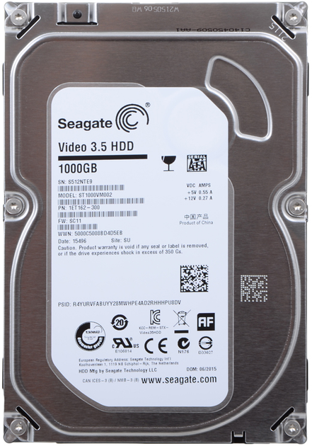 Жесткий диск Seagate 5900rpm 64MB SATA3 1TB (ST1000VM002) – низкие цены ...