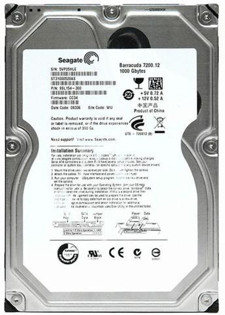 Жесткий диск Seagate 1ТБ 7200об/м 32МБ 3.5" SATA III (ST31000528AS ...